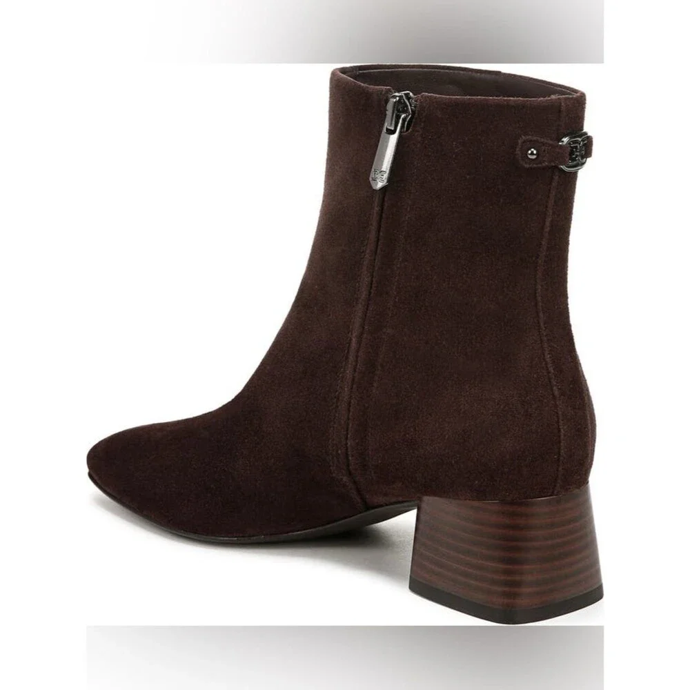 Sam Edelman Paige Brown Suede Ankle Boot in Cafe Noir size 10